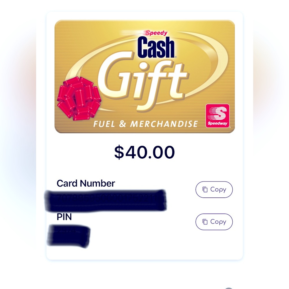 Speedway Gas Station Gift Card